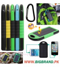 New Water-proof Solar Charger Mobile Power Bank 5000mAh